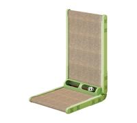 Sharplace Griffoir en Carton en Forme de L pour Chaton, Multifonctionnel, pour Faire Ses Griffes et Dormir à l'intérieur, Vert