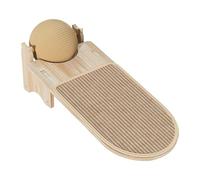 Sharplace Griffoir pour Chat, Cadeau, Support à gratter pour Animaux de Compagnie, Accessoire pour Animaux de Compagnie, Jouet en Bois résistant à l'usure, Ovale