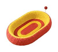 Sharplace Griffoir pour Chat - Protège Le canapé et Le Sol - Pratique et spacieux - avec Balle pour Jouer Votre Chat, Ovale