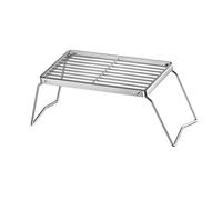 Sharplace Grille de Camping Pliable pour, équipement Polyvalent et réglable, Grille de Cuisson pour, pour la pêche, Le Barbecue, Le, S