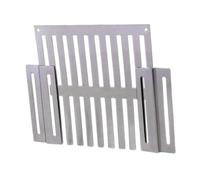 Sharplace Grille de Drainage latérale coulissante pour Toit et Sol, Couvercle de Drainage Coulissant antiblocage et résistant à l'usure en Acier Inoxydable, 16.7 Cm X 12.5 Cm X