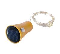 Sharplace Guirlande Lumineuse Solaire d'Extérieur - Étanche - Mini Guirlande Lumineuse Sans Bouteilles - 2 m -Solaire d'Extérieur - Pour terrasse, Jardin, Mariages, Noël, Pièce