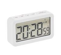 Sharplace Horloge numérique/horloges de Table de bureau/Snooze/affichage 12/24H/petite horloge/horloges de bureau compte et minuterie pour à côté des, blanc