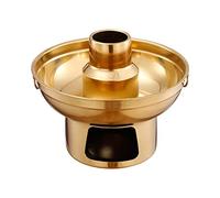 Sharplace Hot Pot en Acier Inoxydable Chinese Hot Pot Portable Pratique pour Ménage Restaurant Hotpot Old Beijing Hotpot Chinese Small Hot Pot, 22CM