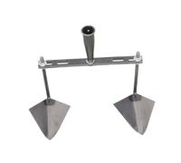 Sharplace Houe de Jardin à tête Triangulaire, espacement réglable, Outil de Jardinage en Acier pour aménagement paysager, charrue à Main pour Creuser des, Tête Double de 30 Cm