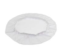 Sharplace Housse de Chaise de Salle à Manger Coussins de Housse de Siège de Chaise Rond, Blanc, 35cm