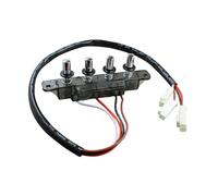 Sharplace Interrupteur de hotte de Cuisine, Interrupteur à Clavier, équipement Universel pour hotte de Cuisine, Interrupteur à Bouton-Poussoir, 4 Bouton-Poussoir