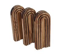 Sharplace Jardinière Murale en Bois, Vase Mural, Fleurs Séchées de Ferme, Vase en Bois, Décoration de Salon Multifonctionnelle à Suspendre pour Plantes Artifici, Pack de 3