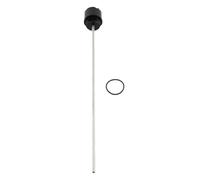 Sharplace Jauge d' Moteur, Accessoires pour Bouchon de jauge d', Couvercle de Moteur de Automobile 31,2 cm/12,28 Pouces, Noir Argenté