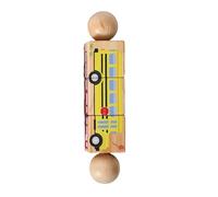 Sharplace Jeu de en Bois, Bloc Rotatif à Faire Tourner, Puzzle éducatif pour développer la pensée stratégique et la Coordination œil-Main, Style E