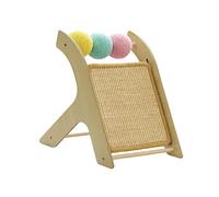 Sharplace Jouet à gratter pour Chat avec Boule, Boule de Corde 2 en 1 Chats en Carton grattant interactif en Bois Massif pour Chatons, sisal