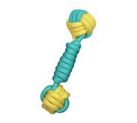 Sharplace Jouet Corde noué de Chien mâtain Jouet Portable Portable Mordant de Corde à nœud à Balle légère Jouet de Chien, Jouet pour Chien Dur pour Chiot, 24cmx6cm Bleu Jaune