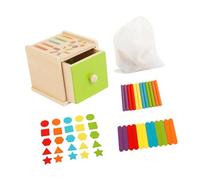 Sharplace Jouet de tri de formes de couleurs, jeu éducatif de motricité, forme assortie, apprentissage précoce, reconnaissance des couleurs, cadeau pour les, Style C
