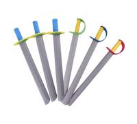 Sharplace Jouet épée de Chevalier en Mousse, Fausses épées Chevalier Pirate Jeu de rôle Cosplay fêtes faveur pour la décoration Fournitures, 6 pièces, 30g