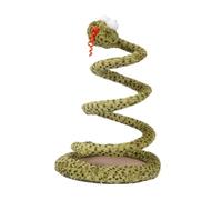 Sharplace Jouet Serpent en Spirale pour Chat, Jouet interactif à Ressort, capacités de Poursuite, Exercice, Jouets d'action en Spirale pour Animaux de, Vert Jaune