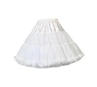 Sharplace Jupe courte en jupon pour femme, tutu, pour robe de cocktail, de, Lolita, Blanc