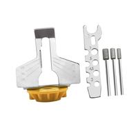 Sharplace Kit d'affûtage de scie avec limes diamantées, accessoire pour outil rotatif électrique haut de gamme pour le jardinage en extérieur, Jaune