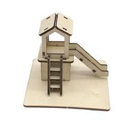 Sharplace Kit de Construction Scientifique En Bois avec 2 Modèles de Toboggan de Jardin, Projet éducatif et Jouet Technologique pour Garçons et Filles Du Primai, 3 pièces