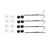 Sharplace Kit de fixation murale pour téléviseur avec sangles de sécurité et harnais de maintien, protection enfant, pour commode ou meuble TV, 4 Pièces