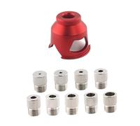 Sharplace Kit de gabarit de centrage automatique pour chevilles, perforateur de positionnement, guide de perçage pour chevilles, positionneur de perçage pour, Rouge