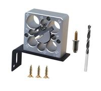 Sharplace Kit de gabarit pour fabrication de goujons, plaque de coupe pour goujons, métrique, tige ronde compacte de 8 à 20 mm, outil auxiliaire pour menuisiers, 1 Pièce avec Foret