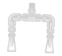 Sharplace Kit de plomberie pour Aquarium, raccord de Tuyau de Retour, système de Sortie, Buses à Bec de Canard réglables, Circulation de l'eau, kit de, Diamètre Intérieur