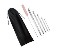 Sharplace Kit d'épissure de Corde tressée FID 5 Tailles Fids et 1 Poussoir 12 cm à 28,5 cm Ensemble de tressage de Ligne pour Bracelets de pêche