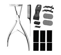 Sharplace Kit d'outils pour extensions de cheveux à bandes adhésives, surface plane, pour salons de coiffure, confortable et résistant à l'usure,