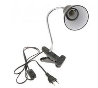 Sharplace Lampe à Pince Ampoule E27, Douille Support pour avec Interrupteur Lampe pour Travail, Lecture, Noir