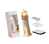 Sharplace Lampe de Chevet en Forme de Phare Lampe de Bureau légère avec télécommande Veilleuse décorative pour Usage Domestique Garçons Filles