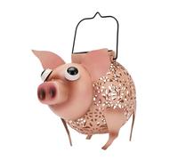 Sharplace Lampe Solaire de Jardin en Forme de Cochon, décoration décorative en Forme d'animal, luminaire décoratif d'extérieur à Suspendre, idéal pour