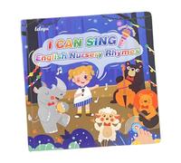 Sharplace Livre sonore interactif, livres musicaux, cadeau éducatif, chanson anglaise, livre sonore, comptines pour enfants, bébés garçons filles, crèche