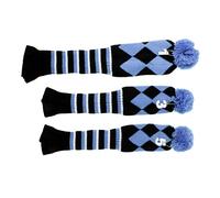 Sharplace Lot 3pcs Housse pour Club Para Golf Chaussette de Club Golf Bois, Amparo Blue, Taille Unique
