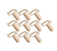 Sharplace Lot de 10 bagues à ongles en métal pour femmes et filles, bijoux non ternissants, sans colle, amovibles, réutilisables, or