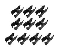 Sharplace Lot de 10 Clips de Filet de Football, Clip de Poteau de Drapeau D'entraînement de Football, Tube de Tête de Football, Clips Filet But Football, pour Sports de Plein Air, Noir