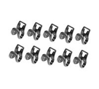 Sharplace Lot de 10 Crochets pour poteaux de Tente de Camping, Boucles d'extrémité, Fixations Robustes, Clips de Suspension pour Tente, Pinces pour, 0.95 Cm X 1.2 Cm X 0.7 Cm