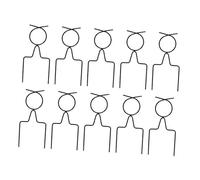 Sharplace Lot de 10 guides de tuyau d'arrosage à pointes, supports de tuyaux d'arrosage auxiliaires, support de piquet en fer antirouille pour la