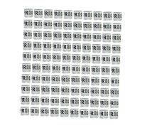 Sharplace Lot de 100 Anneaux de Pattes de Pigeon en Aluminium 2026, Polyvalents, pour l'entraînement et l'identification des Pigeons, pour Bantam, France Blanche