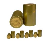 Sharplace Lot de 100 capsules de bouteilles de vin en PVC thermorétractables, vintage, pour décoration de cuisine, or
