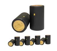 Sharplace Lot de 100 capsules de bouteilles de vin en PVC thermorétractables, vintage, pour décoration de cuisine, Noir