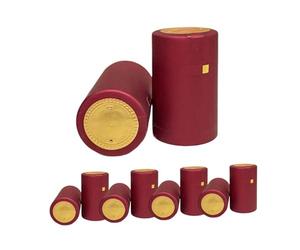 Sharplace Lot de 100 capsules de bouteilles de vin en PVC thermorétractables, vintage, pour décoration de cuisine, Rouge