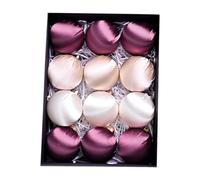 Sharplace Lot de 12 Boules de Noël décoratives pour Sapin de Noël, pour Le Nouvel an, Un Anniversaire, Une fête dans la Cour ou à la Maison, Série en Trois Couleurs