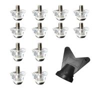 Sharplace Lot de 12 crampons de football à visser, antidérapants, accessoires professionnels de remplacement pour chaussures de football, 13mm 16mm