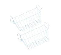 Sharplace Lot de 2 Bacs de Rangement pour Congélateur, Garde-manger, avec Poignées Suspendues, pour Buanderie, Armoire, Maison, 47,5 x 24,5 x 20 cm