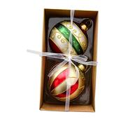 Sharplace Lot de 2 Boules de Noël réutilisables pour Sapin de Noël, décorations de fête de fiançailles, décorations de Vacances, pour la Maison, Style B