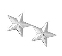 Sharplace Lot de 2 Broches Pins en Forme d'Etoiles, Pins de Col Motif Broche Métallique pour Accessoire de Costume des Hommes Femmes, argent
