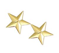Sharplace Lot de 2 Broches Pins en Forme d'Etoiles, Pins de Col Motif Broche Métallique pour Accessoire de Costume des Hommes Femmes, Or