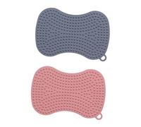 Sharplace Lot de 2 brosses à Vaisselle en Silicone, faciles à Utiliser, Anti-Rayures