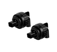 Sharplace Lot de 2 connecteurs de buse à Bec de Canard pour Aquarium, raccord de plomberie de Sortie d'eau, Rotatif, Robuste, Fournitures pour Aquariums, Noir