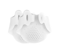 Sharplace Lot de 2 coussinets de soutien pour orteils, séparateurs d'orteils Correct Relax, 3 trous, avec coussinets, correcteurs d'orteils pour garçons, Blanc